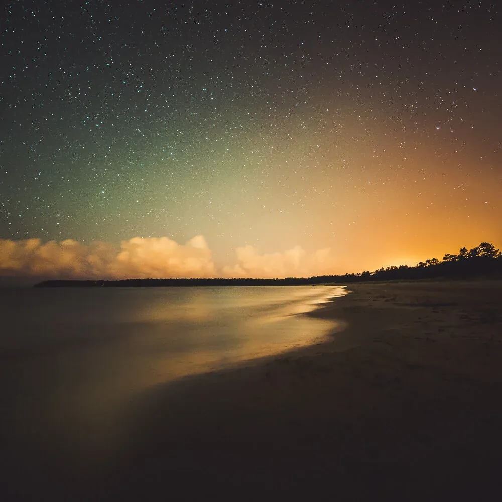 Mikko Lagerstedt - Beach At Night - 2014, Yyteri, Finland