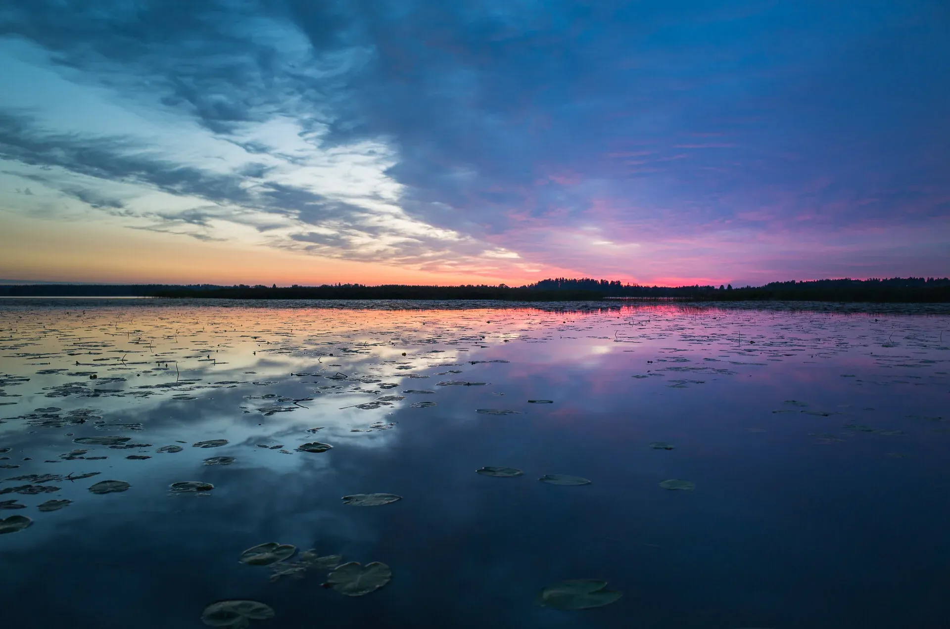 Sunset - After Graduated Filters and Radial Filter