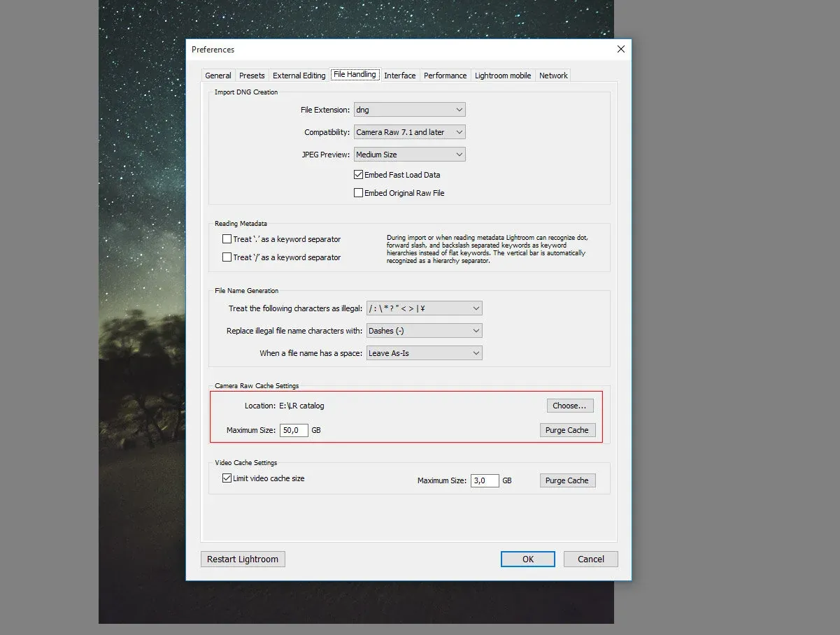 For faster Lightroom set a bigger cache size up to 50 GB should make it