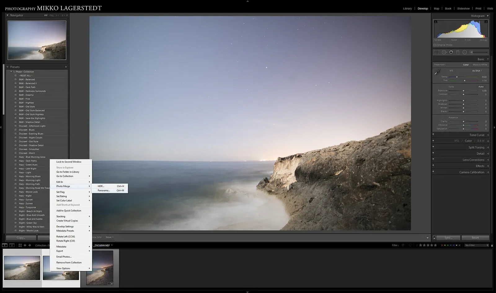 How to Create A Night Panorama With Lightroom CC