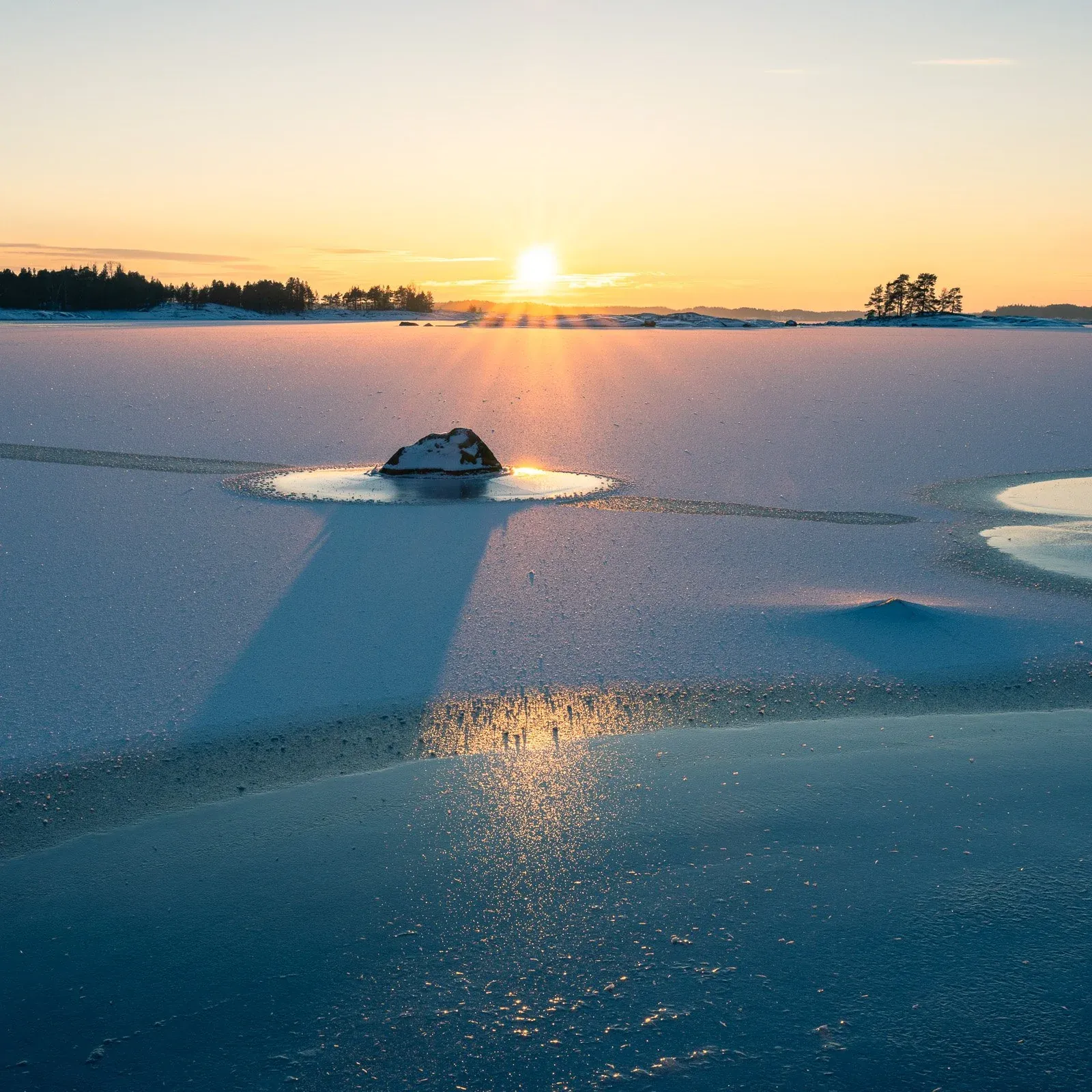 The edited image using Split Toning to create atmosphere.