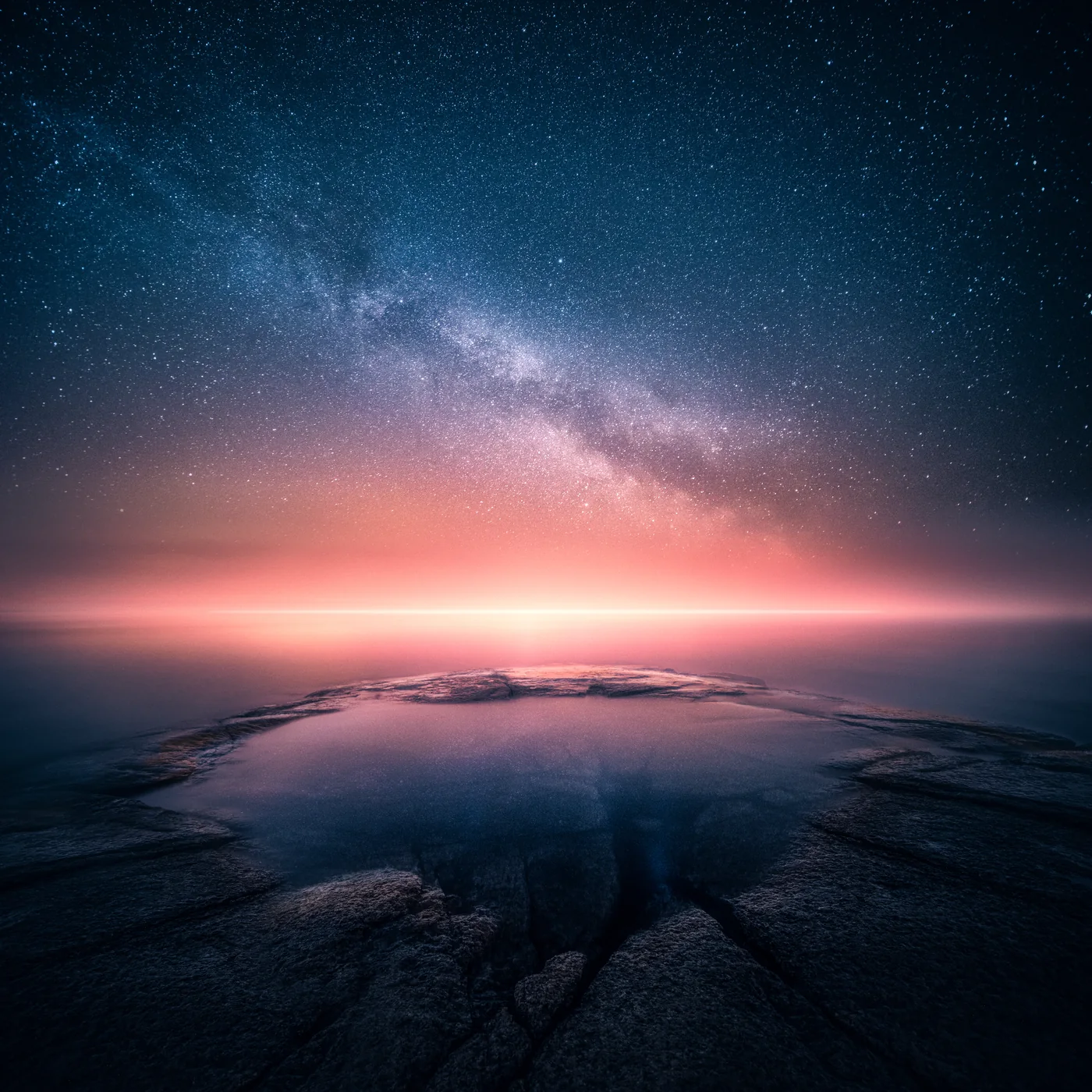 A moody landscape scene with layered night atmosphere and cinematic light.