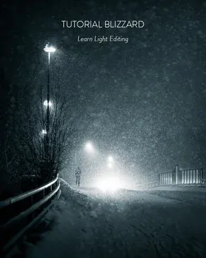 Atmosphere eBook tutorial page covering a blizzard scene workflow