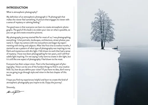 Introduction spread from the Atmosphere eBook