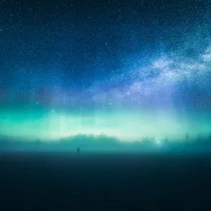 Atmospheric composite landscape example created with the course workflow