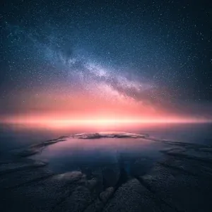 Atmospheric composite landscape example created with the course workflow