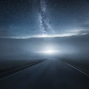 Finished atmospheric composite landscape result created with the course techniques