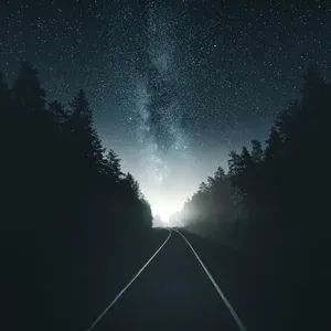 Atmospheric composite landscape example created with the course workflow