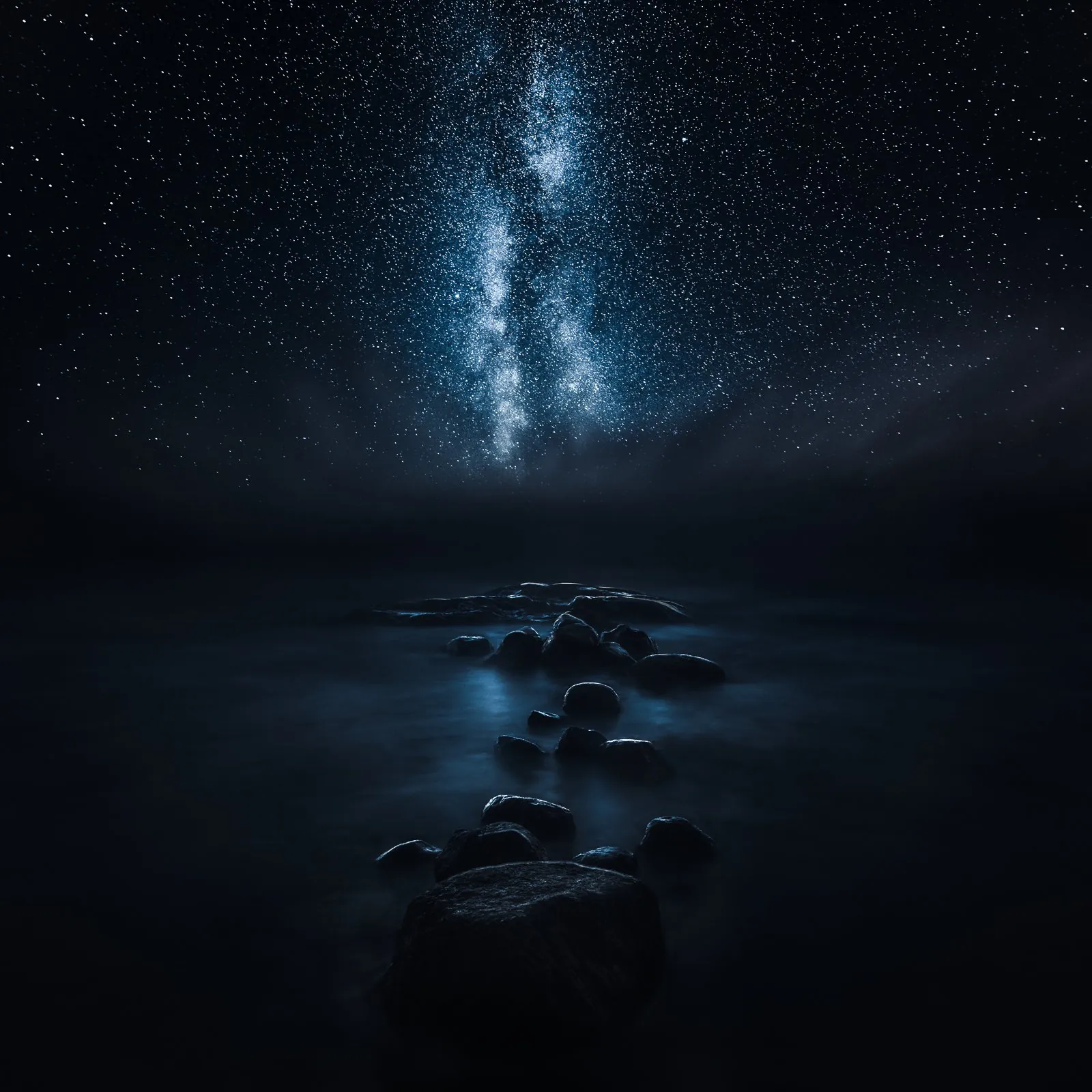 The Bridge, a night landscape photograph from the Edge collection by Mikko Lagerstedt.