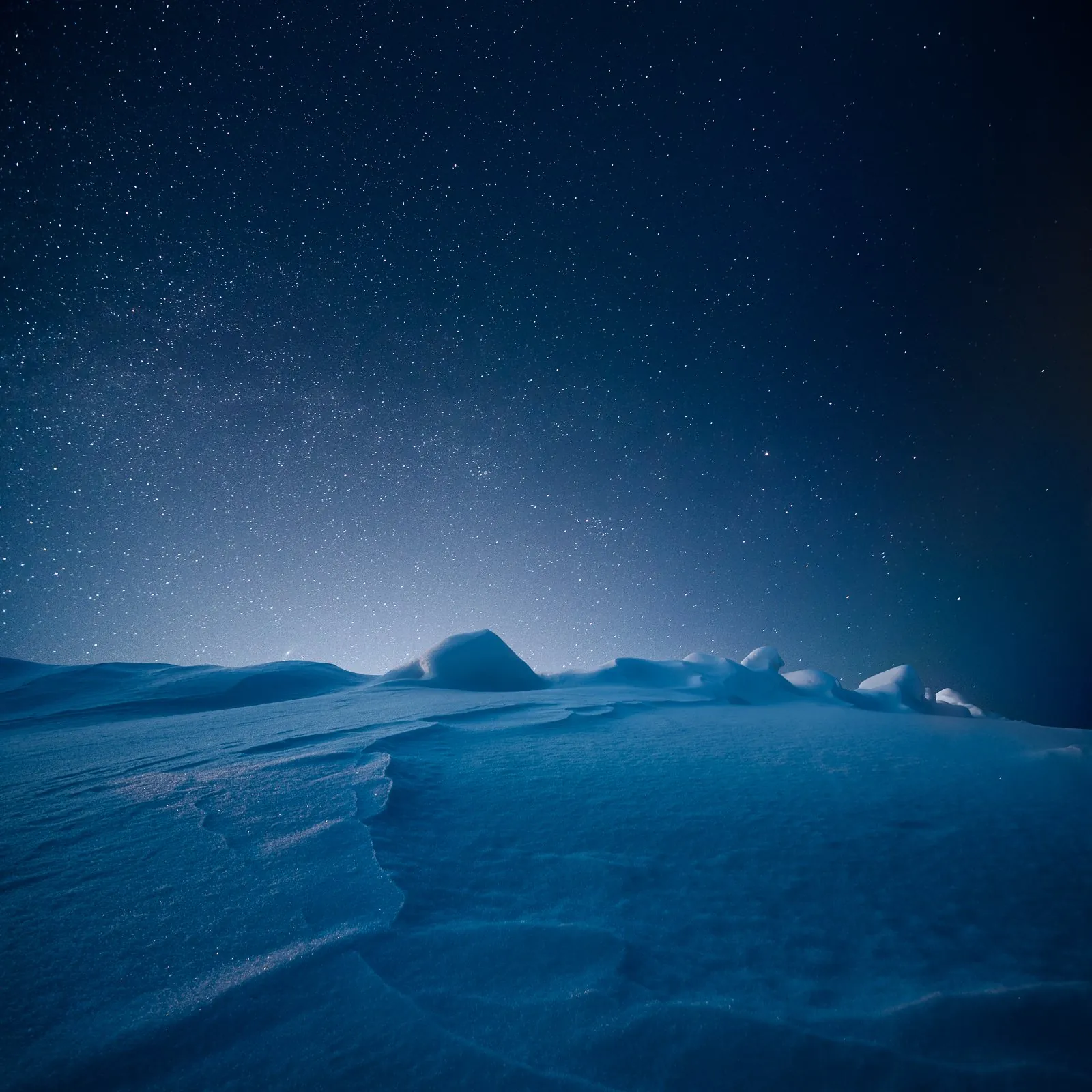 Night Glow, a night landscape photograph from the Edge collection by Mikko Lagerstedt.