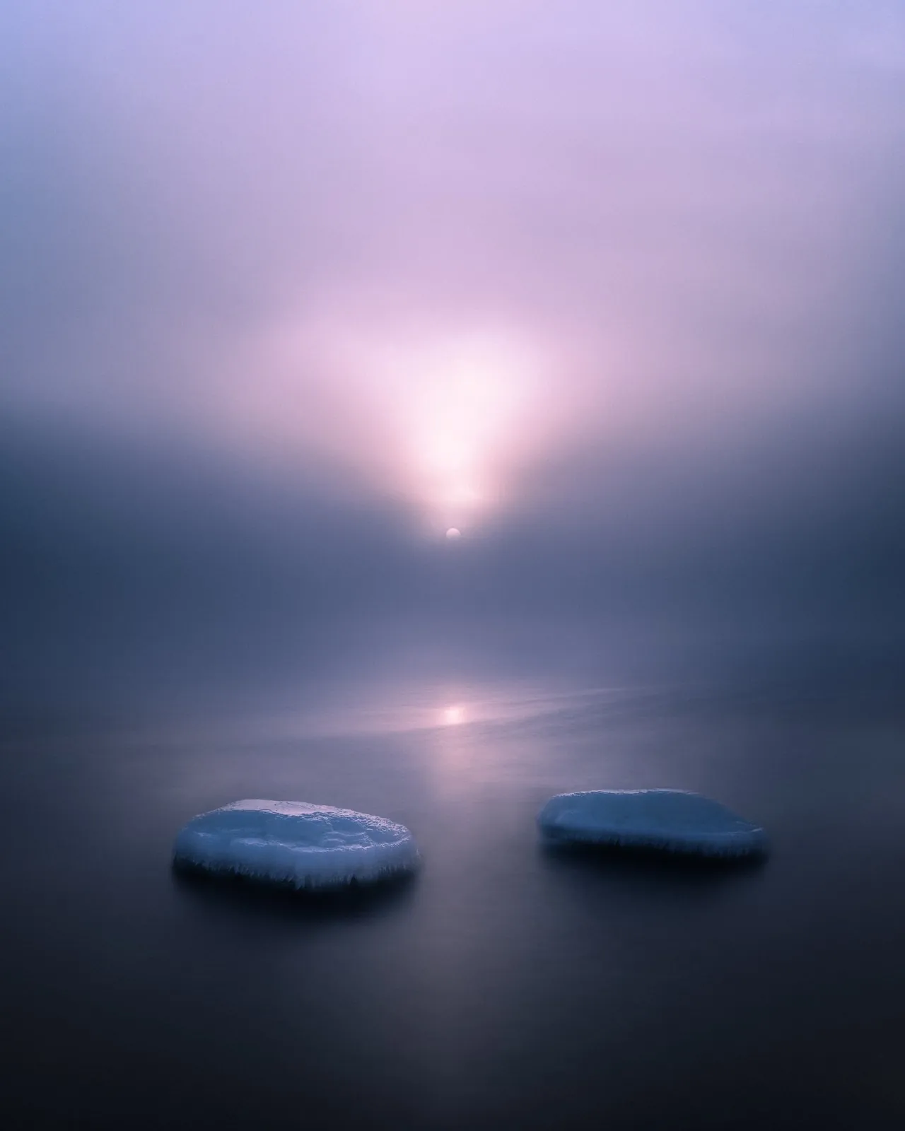Frozen Light, a night landscape photograph from the Edge collection by Mikko Lagerstedt.
