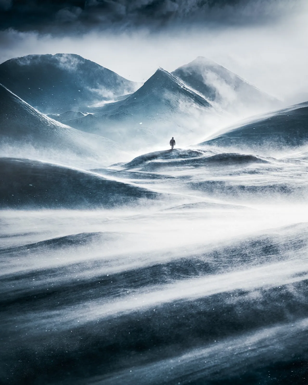 Windswept, an atmospheric landscape photograph from the Recent collection by Mikko Lagerstedt.