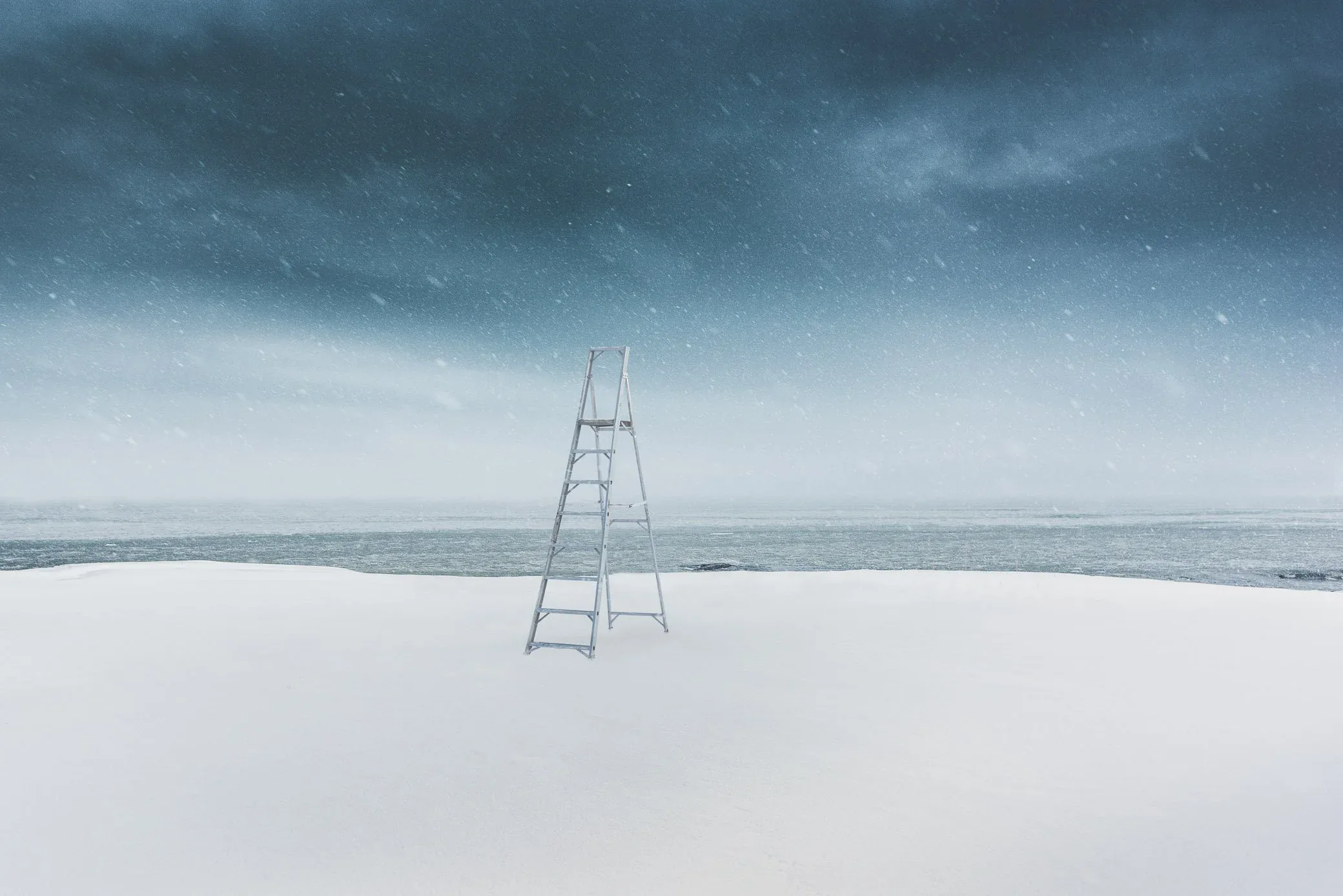 Suomi-Tikas Winter, an atmospheric landscape photograph from the Selected Work collection by Mikko Lagerstedt.