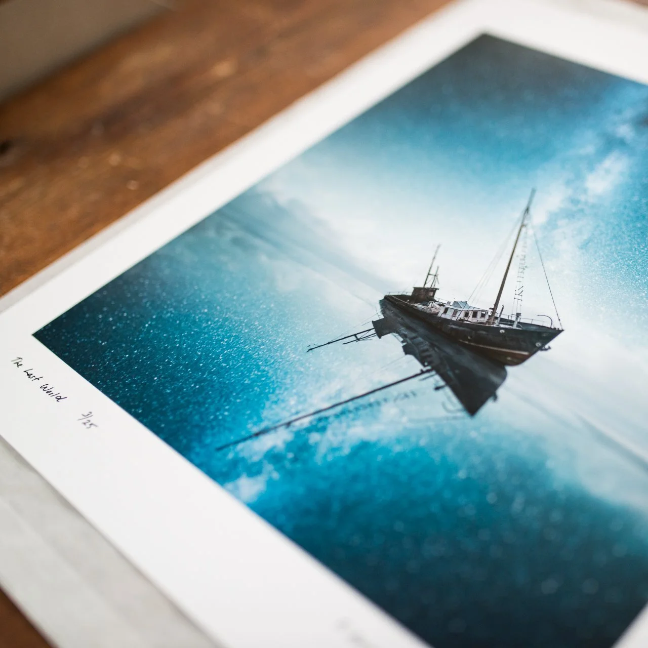 Close detail of Hahnemuhle fine art paper texture