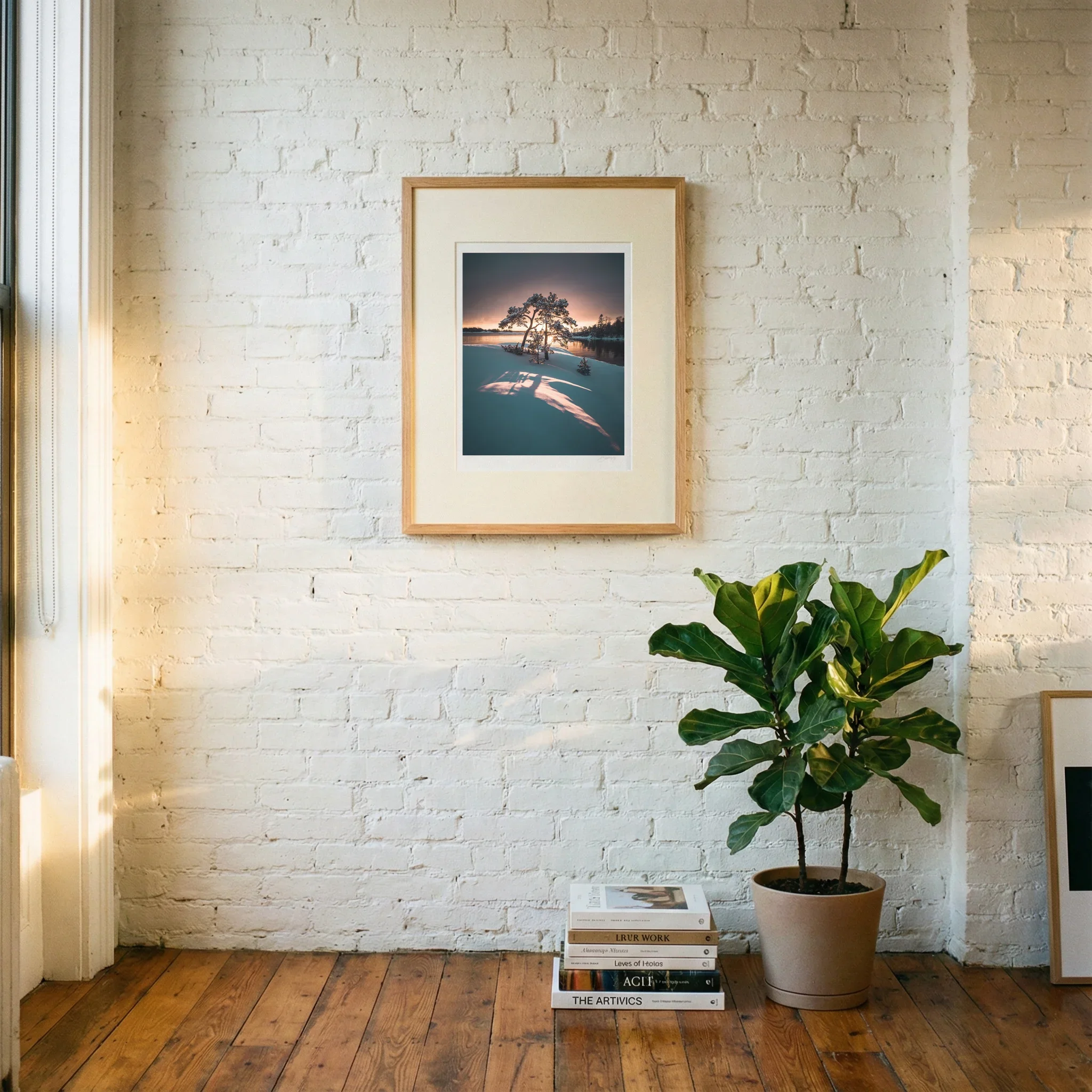Family by Mikko Lagerstedt shown framed in a quiet interior