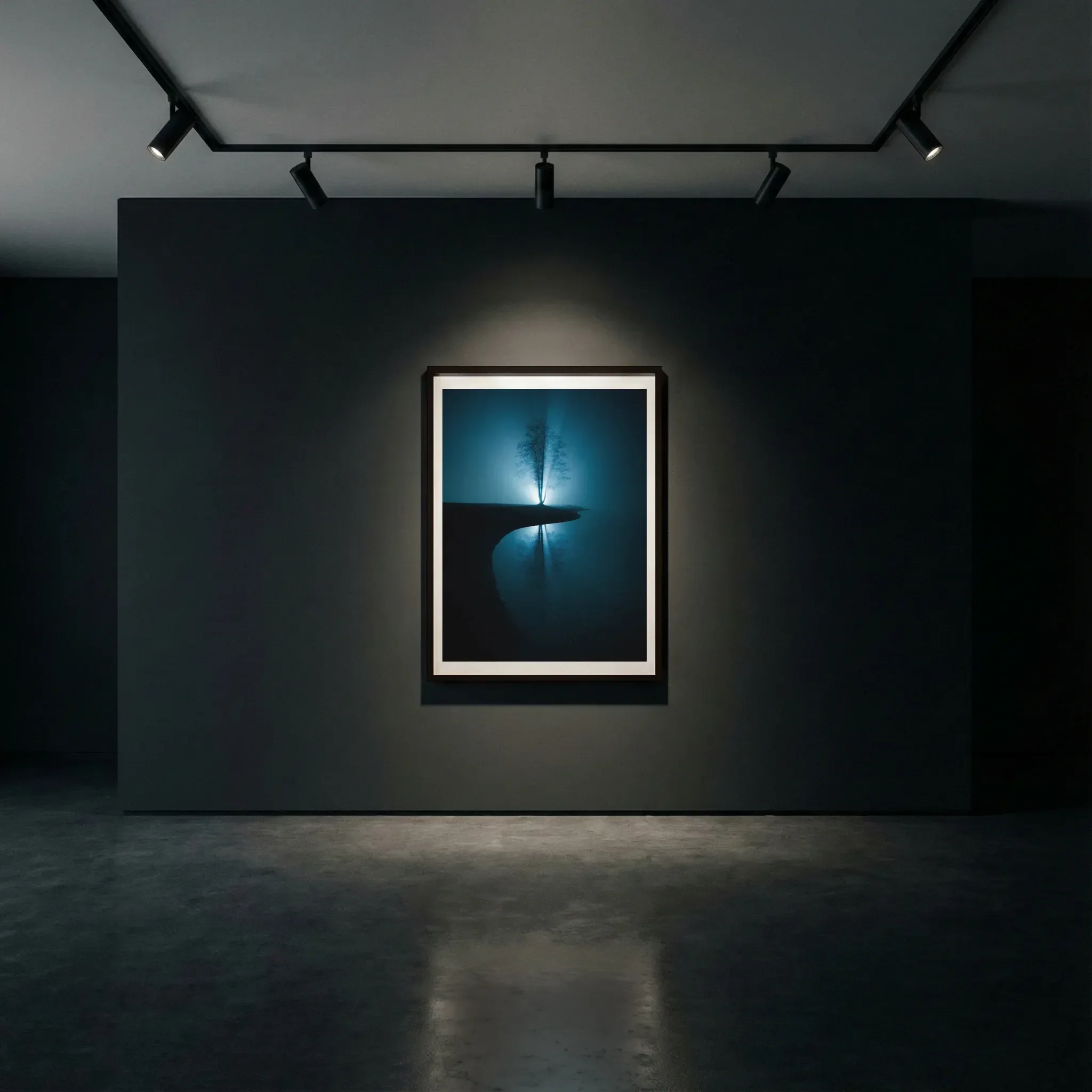 Yin & Yang by Mikko Lagerstedt shown framed in black